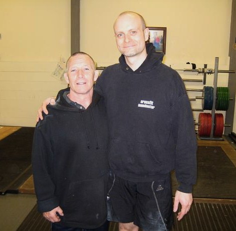 Pat Atteridge and me at Bethnal Green Weightlifting Club