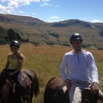 Horse riding in the Drakansburg mountains of South Africa